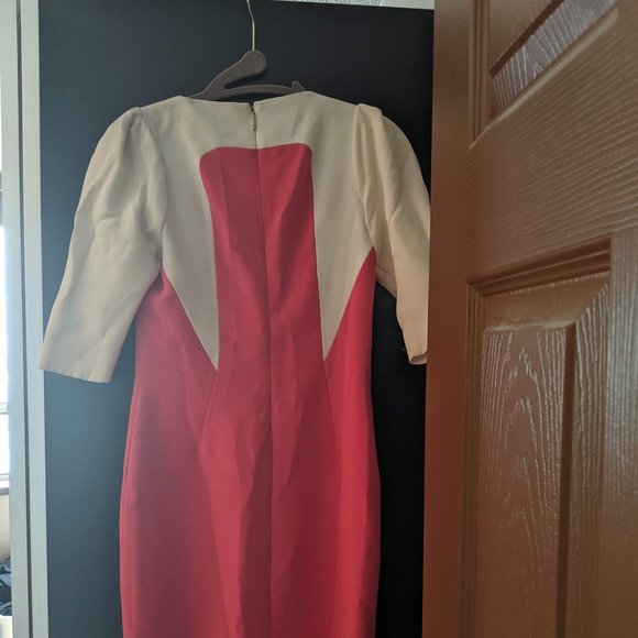 Rachel Roy White and Orange Dress - Size 2 - Picture 2 of 4